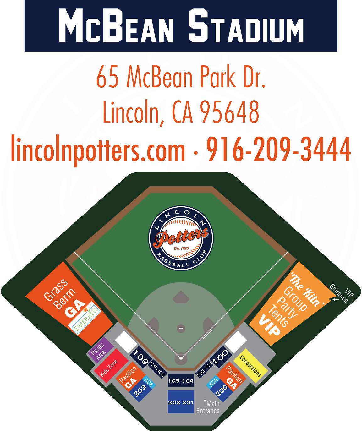The Official Website of the Lincoln Potters Seating Chart